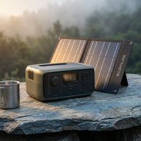 245Wh River 3 Power Station with 60W Solar Panel, 300W Output/Surge 600W, LFP Power Station, Home Backup, Camping — Studio Shot