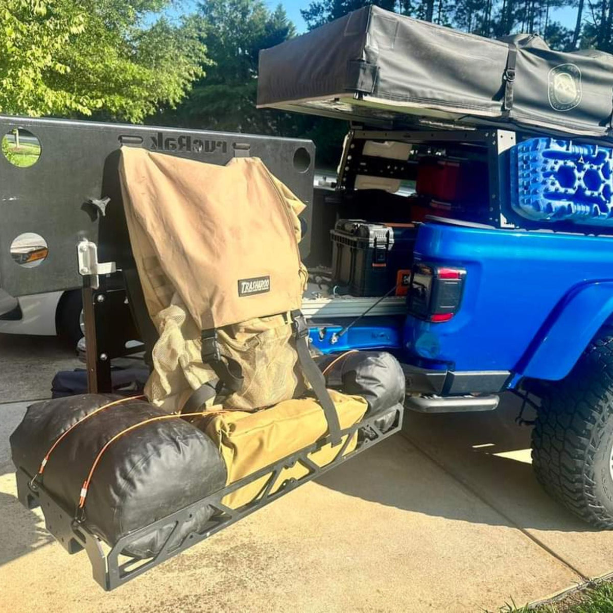 2" Hitch Swing-Away Cargo Carrier & Bike Rack | rucRak GUNNY