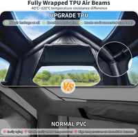 Rooftop Tent Hard Shell, Roof Top Tent Hardshell for Truck Car Jeep SUV Van, Waterproof Rooftop Tent for Camping
