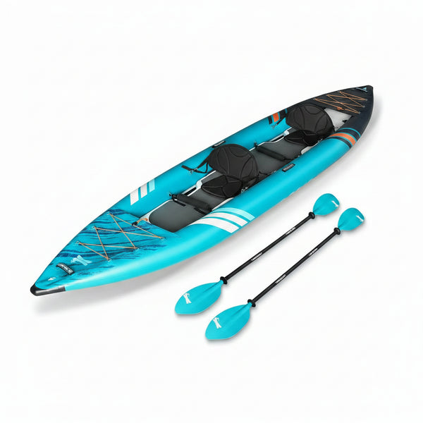 Inflatable Kayak, Lightweight and Durable Foldable Kayak, Blow up Kayak, Kayaks for Adults Paddling on Rivers, Lakes and Coastal Waters