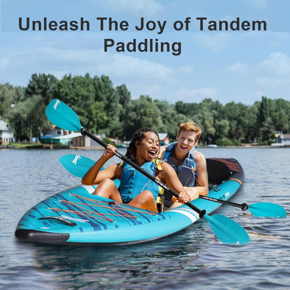 Inflatable Kayak, Lightweight and Durable Foldable Kayak, Blow up Kayak, Kayaks for Adults Paddling on Rivers, Lakes and Coastal Waters