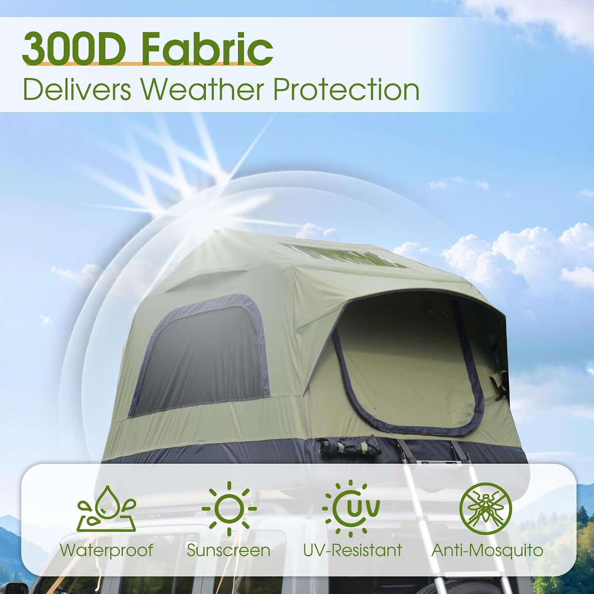 Inflatable Rooftop Tent for Car