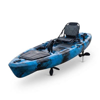 Pedal Fishing Kayak Built for Hands-Free Angling, 9.5ft Modular Design, 380lb Capacity, Propeller Drive System — Studio Shot
