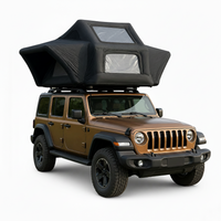 Rooftop Tent Built for All-Season Camping, Hard Shell Design, Waterproof PU Coating, 2 Person Capacity